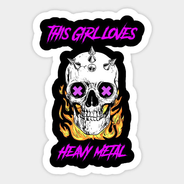 Heavy Metal - Metal Girl Sticker by WizardingWorld